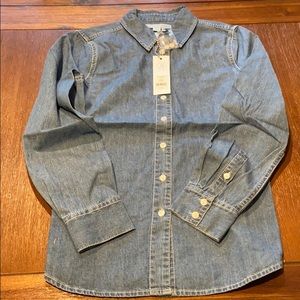 Draper James Faith chambray shirt size 4 NWT